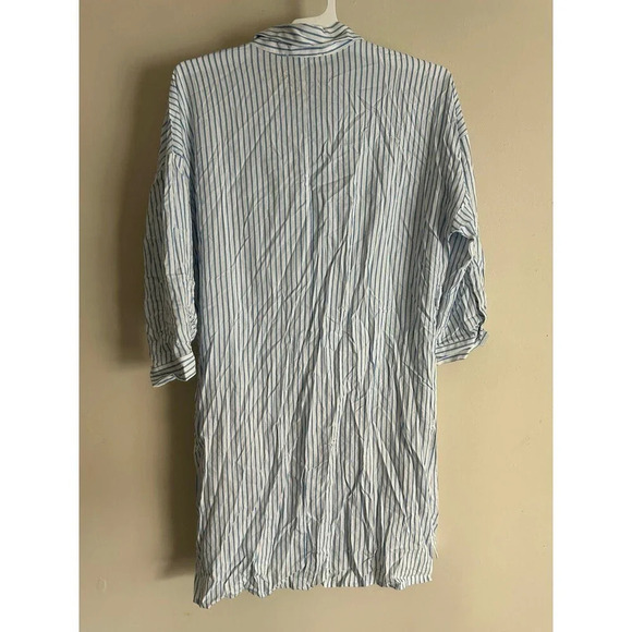 Forever 21 Women’s Shirt Dress, Striped Size Large Rayon Cotton Casual - Picture 2 of 7